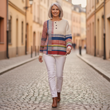 Margaret - Striped Colour Block Sweater
