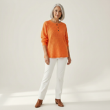 Helen - Solid Waffle Knit Sweater