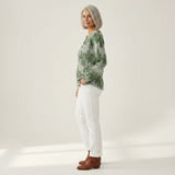 Emily - Green Evergreen Forest Sweater