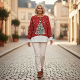 Sadie - Red Christmas Tree Sweater