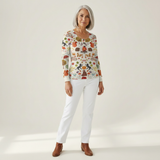 Meredith - Cream Mini Tree Sweater