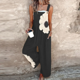 Comfortable printed overalls for women, relaxed fit