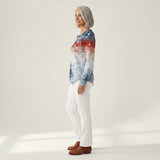 Alice - Light Blue Christmas Tree Sweater