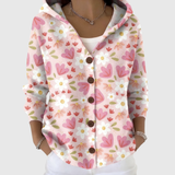 Veronica - Heart and Daisy Hooded Cardigan