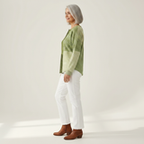 Charlotte - Green Patchwork Sweater