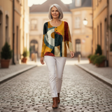 Amelia - Geometric Pattern Sweater