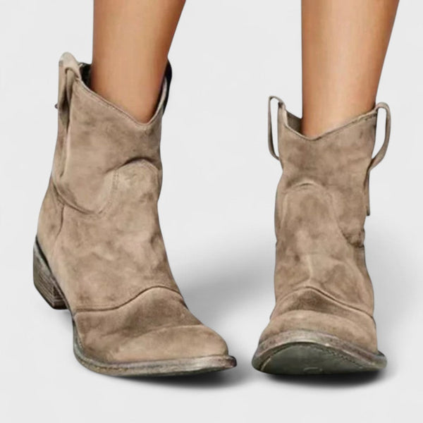Charlotte - Timeless Western Ankle Boots