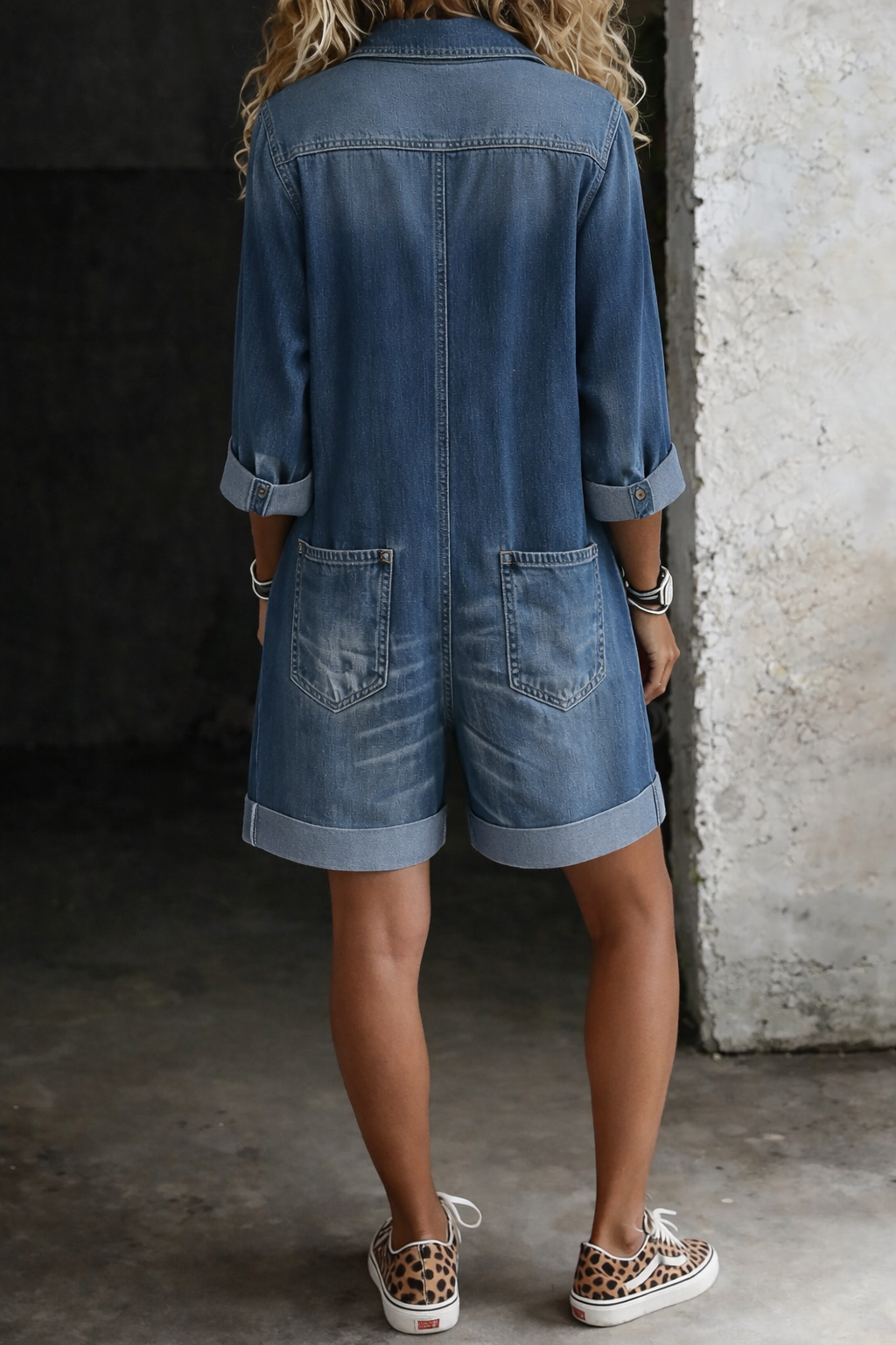 Nora casual jumpsuit shorts, relaxed summer fit