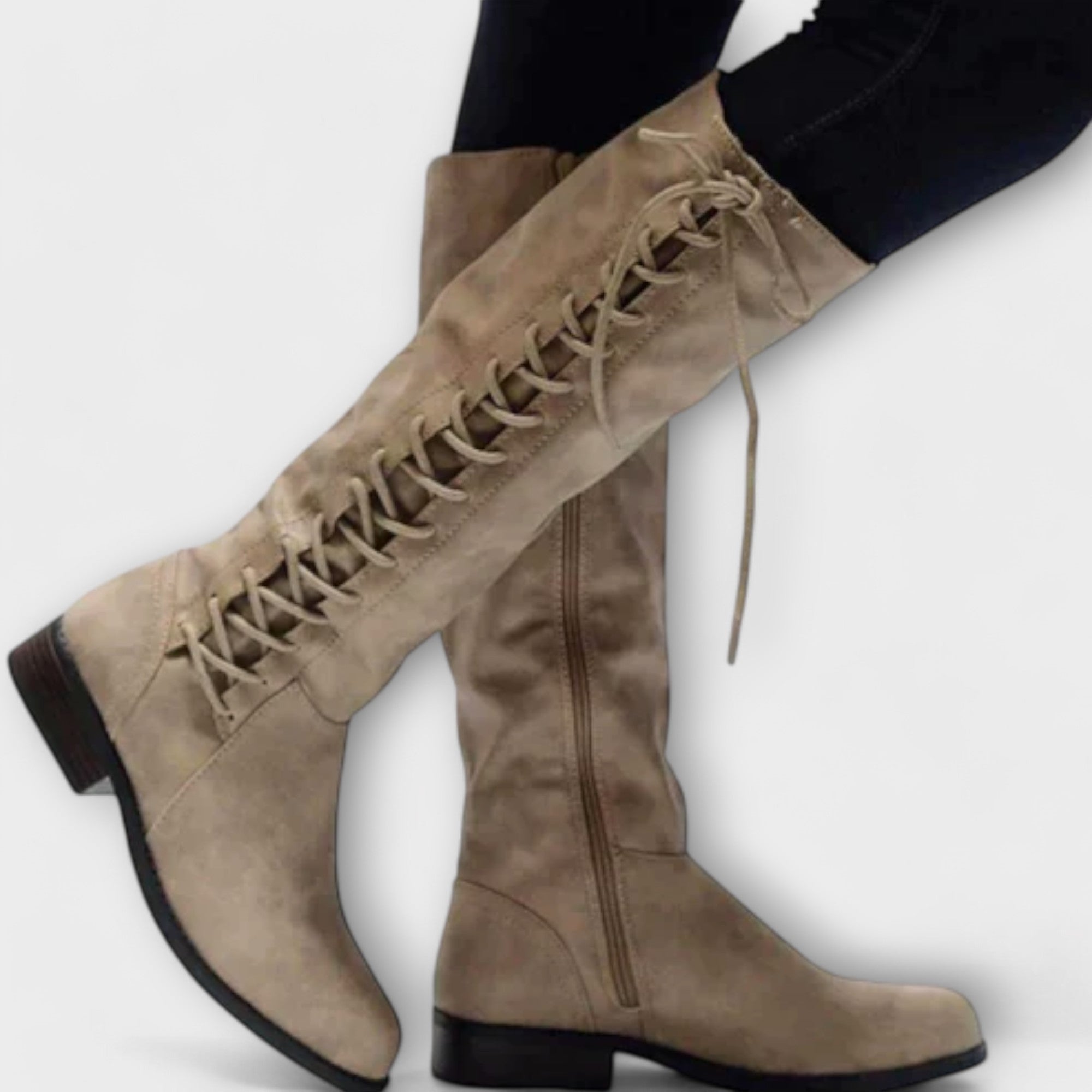 Lucy - Elegant Lace-Up Ankle Boots