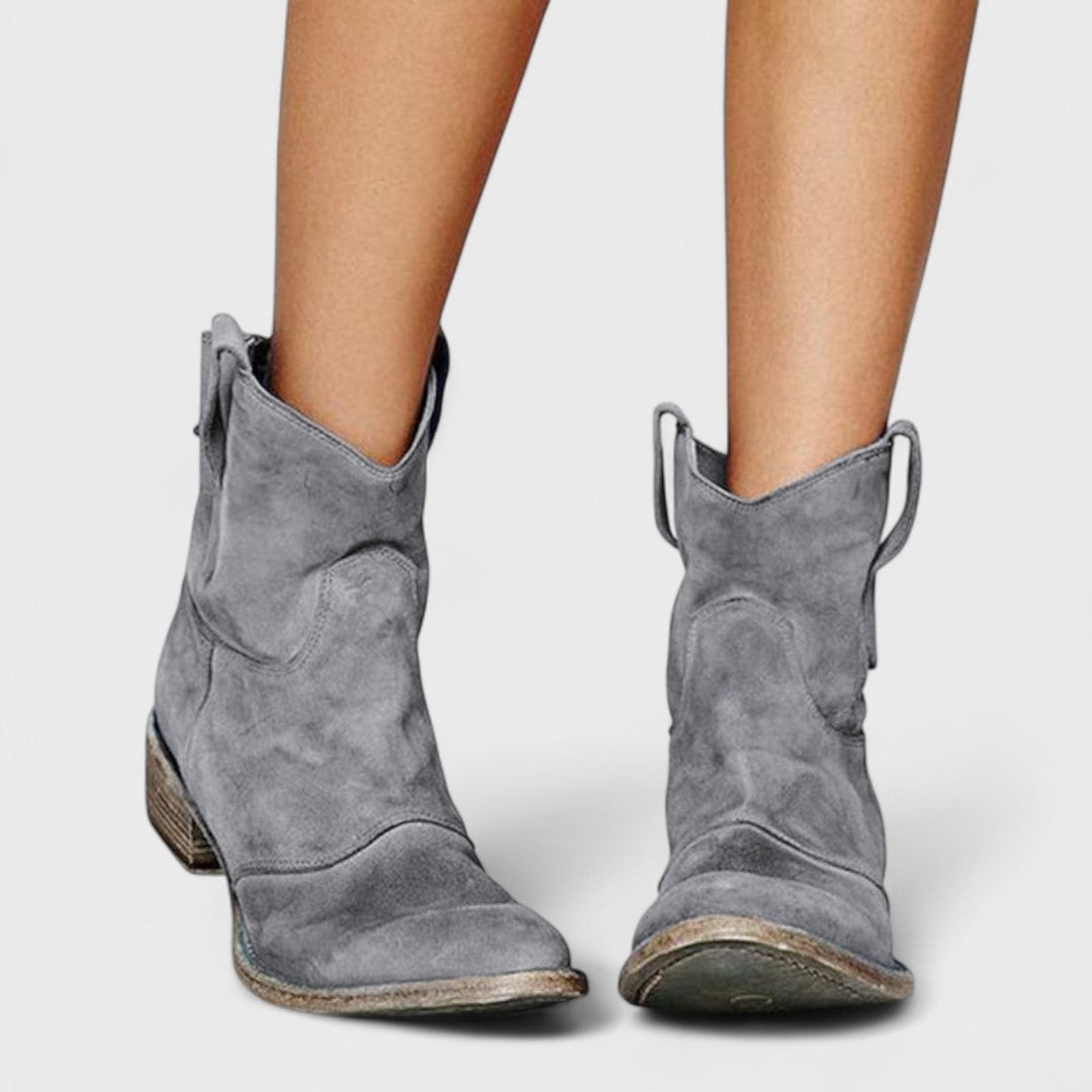 Charlotte - Timeless Western Ankle Boots
