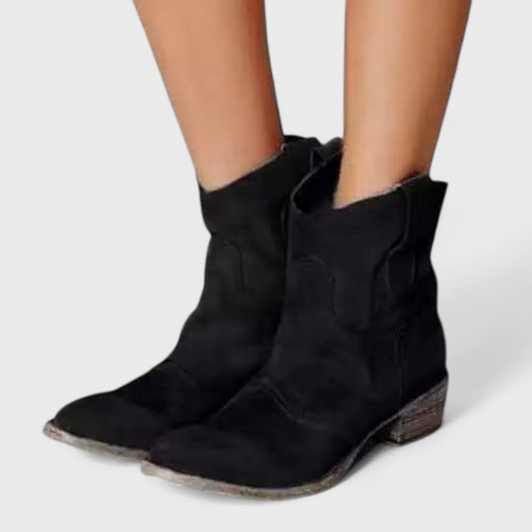 Charlotte - Timeless Western Ankle Boots