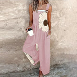 Comfortable printed overalls for women, relaxed fit