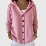 Lucy - Pink Hooded Cardigan
