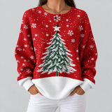 Sadie - Red Christmas Tree Sweater