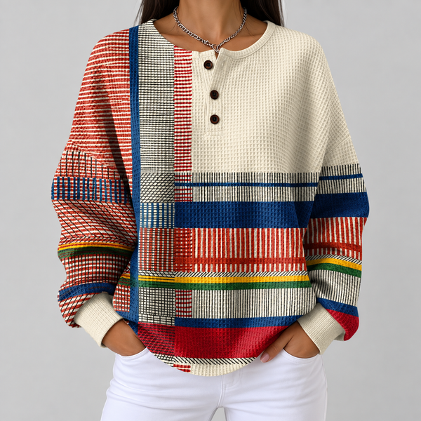 Margaret - Striped Colour Block Sweater
