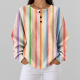 Anna - Colourful Vertical Stripe Sweater