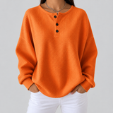 Helen - Solid Waffle Knit Sweater