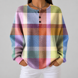 Abigail - Pastel Plaid Sweater