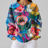 Irene - Large Floral Sweater