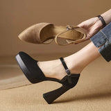 Celeste - Platform Ankle-Strap Pumps