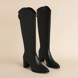 Hazel - Winter Block Heel Boots