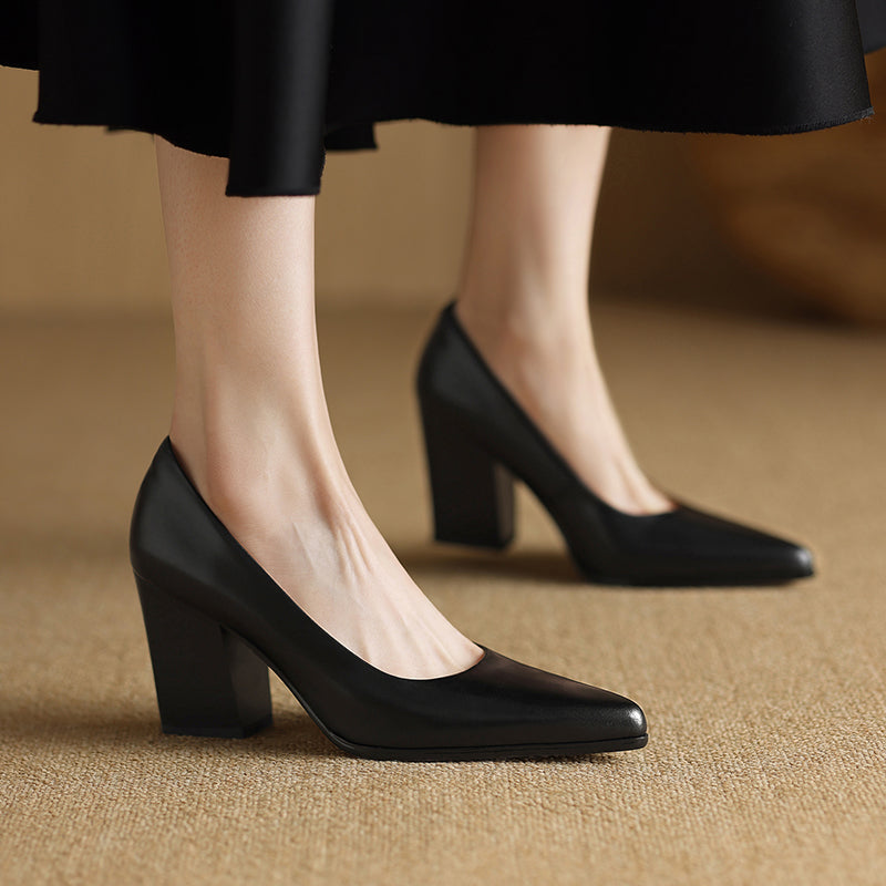 Vera - Block Heel Pumps