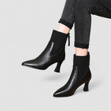 Cora - Leather Platform Boots