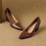 Vera - Block Heel Pumps