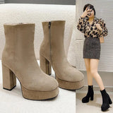 Frances - Padded Heel Winter Boots