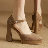 Celeste - Platform Ankle-Strap Pumps