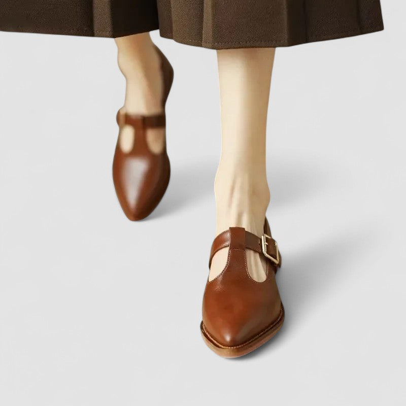 Tessa - Orthopedic Block Heel Mary Janes