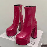 Carrie - Platform High Heel Boots