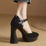 Celeste - Platform Ankle-Strap Pumps