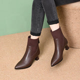 Cora - Leather Platform Boots