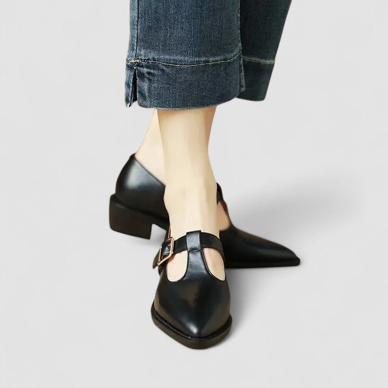 Tessa - Orthopedic Block Heel Mary Janes