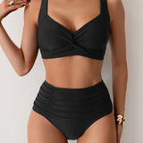 Emily - High-Waisted Summer Swimsuit