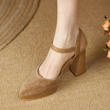 Celeste - Platform Ankle-Strap Pumps