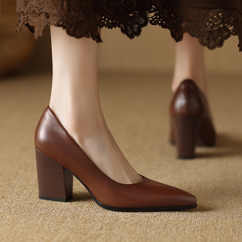 Vera - Block Heel Pumps