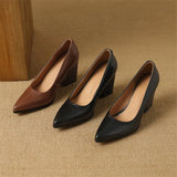 Vera - Block Heel Pumps