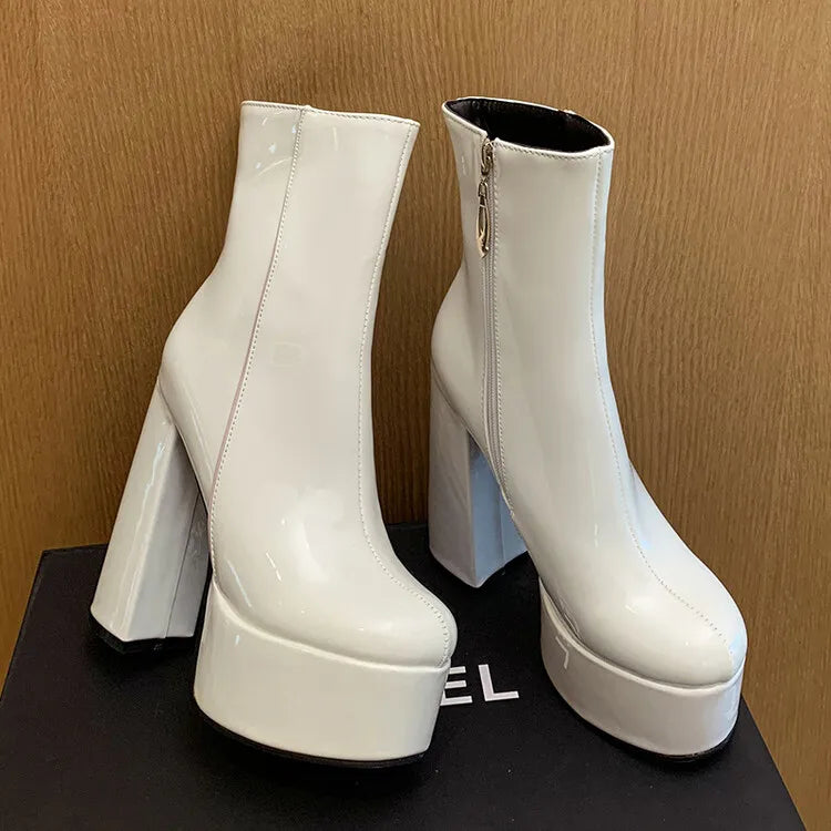Carrie - Platform High Heel Boots