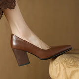 Vera - Block Heel Pumps