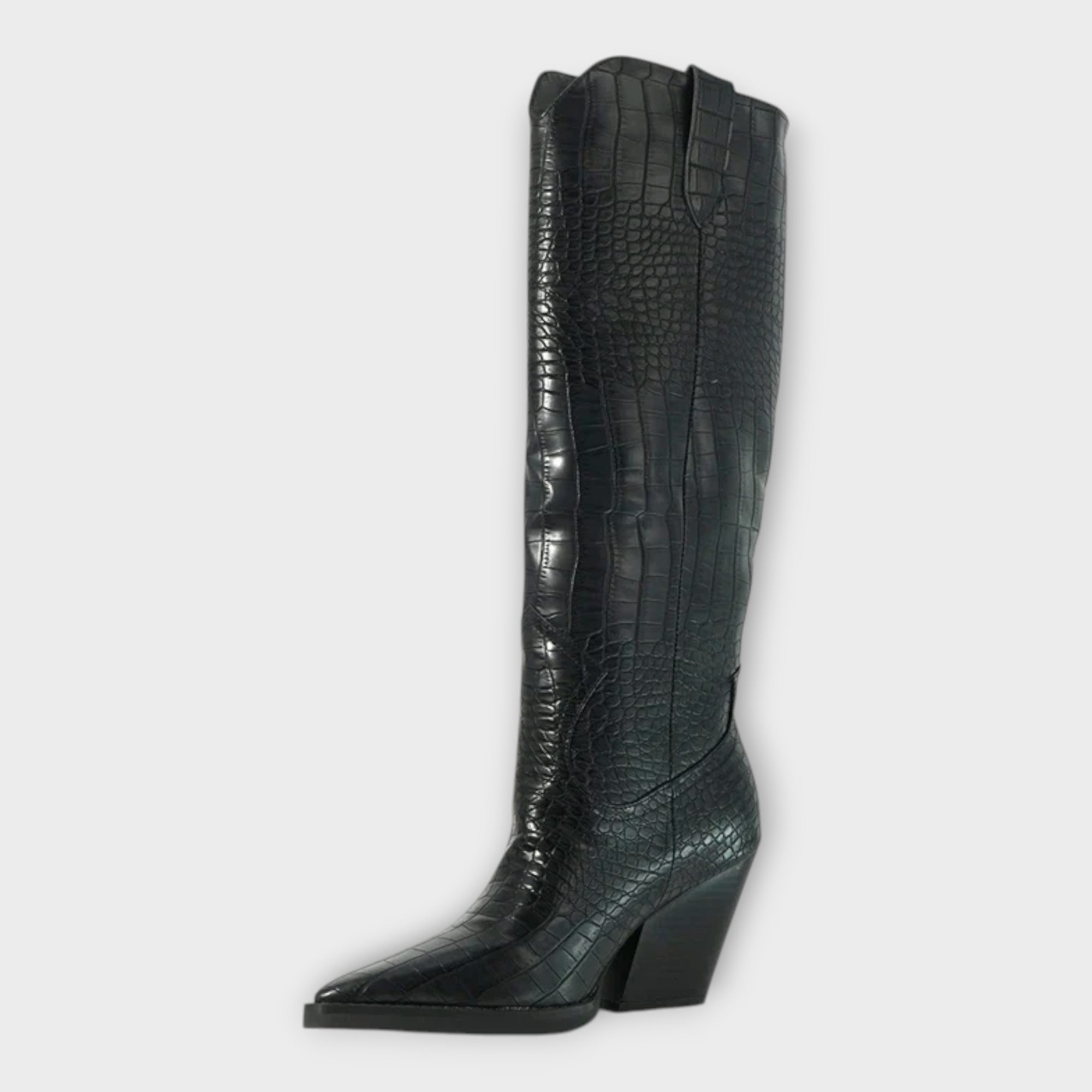 Sadie - Croc-Print Boots
