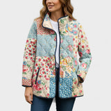 Bertha - Multicoloured Floral Patchwork Quilted Jacket