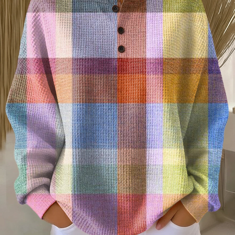 Abigail - Pastel Plaid Sweater
