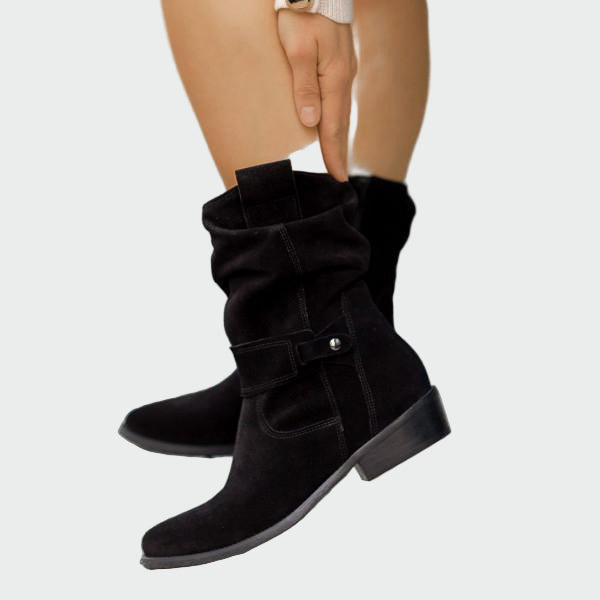 Penelope - Tall Suede Ankle Boots