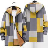 Peggy - Yellow and Grey Colour-Block Jacket