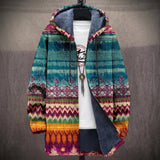 Nicole - Multicoloured Aztec Stripe Print Jacket