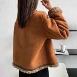 Rosalie - Buttoned Sheepskin Jacket