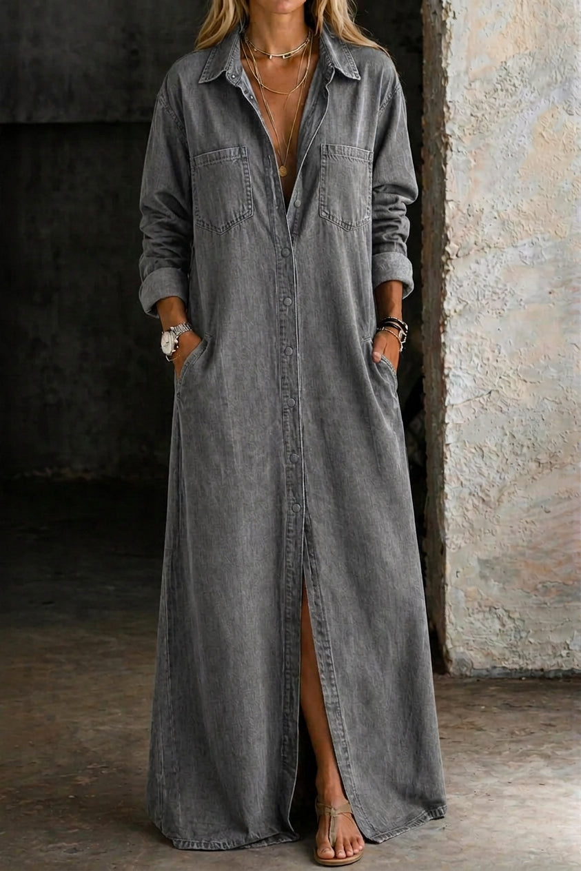 Delana button-down dress, tailored fit for everyday wear