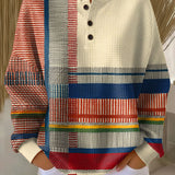 Margaret - Striped Colour Block Sweater